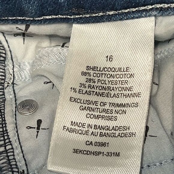 Denver Hayes High Rise Stretch Denim Bermuda Shirts Womens Sz 16 - Picture 6 of 6